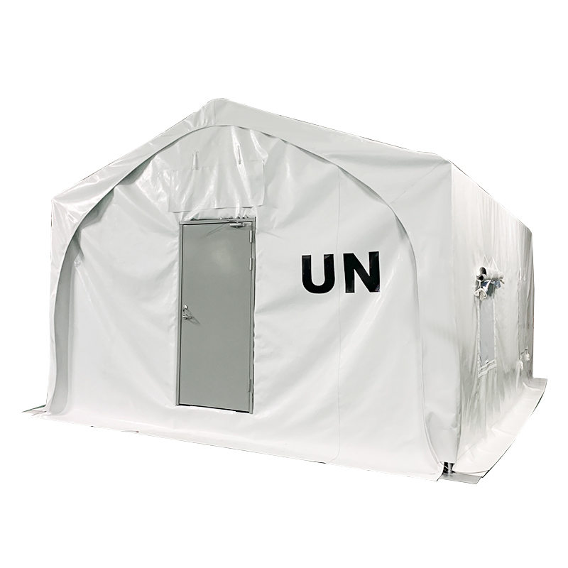 5x7m Cineál Phuball Faoisimh Struchtúr Fráma Cruach Clúdaithe le membrane