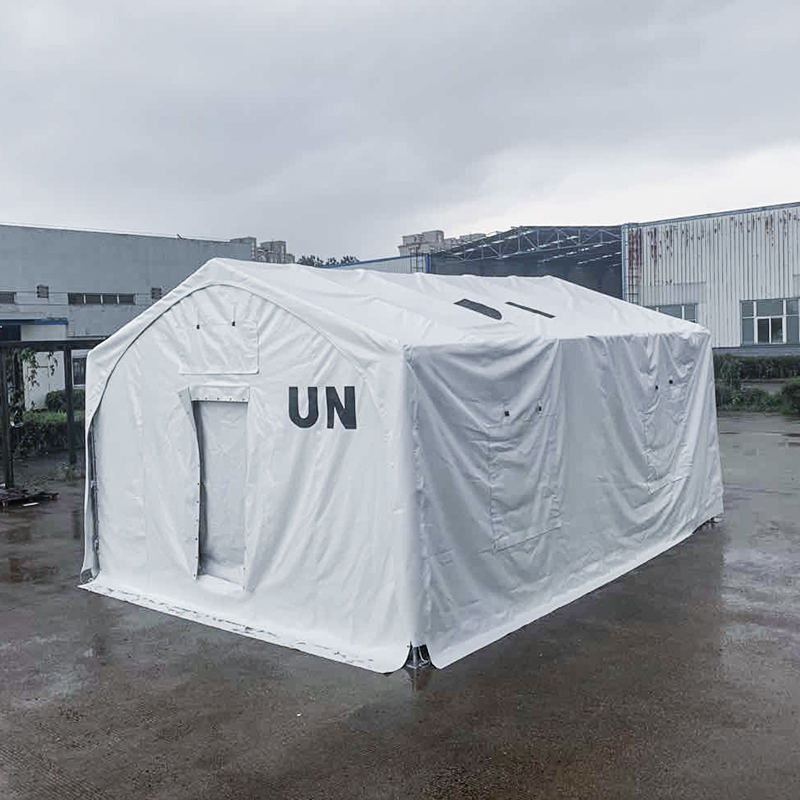 5x7m Cineál Phuball Faoisimh Struchtúr Fráma Cruach Clúdaithe le membrane