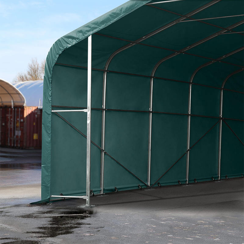 Halla Phuball Stórais Sealadach 6X6 2.6m Taobh-airde Fráma Cruach Iomlán Galvanized