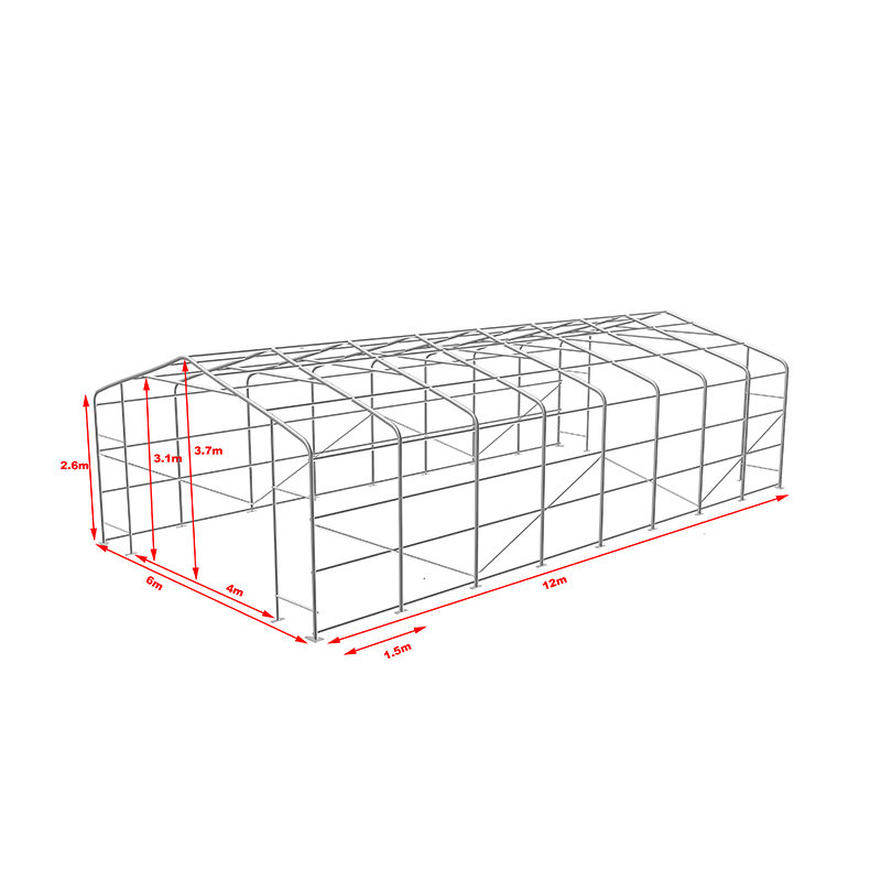 6X12 2.6m Pubaill Stórála Stórais Tionsclaíochta Frithsheasmhacha Ardteochta