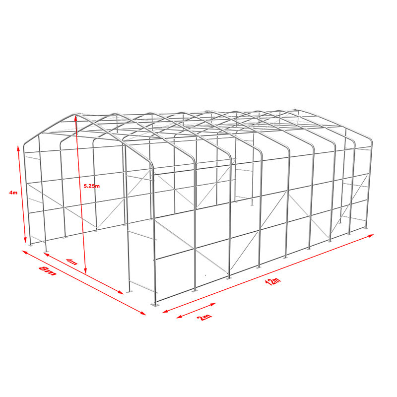 8X12 4m Sideheight UV resistant Trádstóras Foscadh Gréine Phuball Scáthaigh