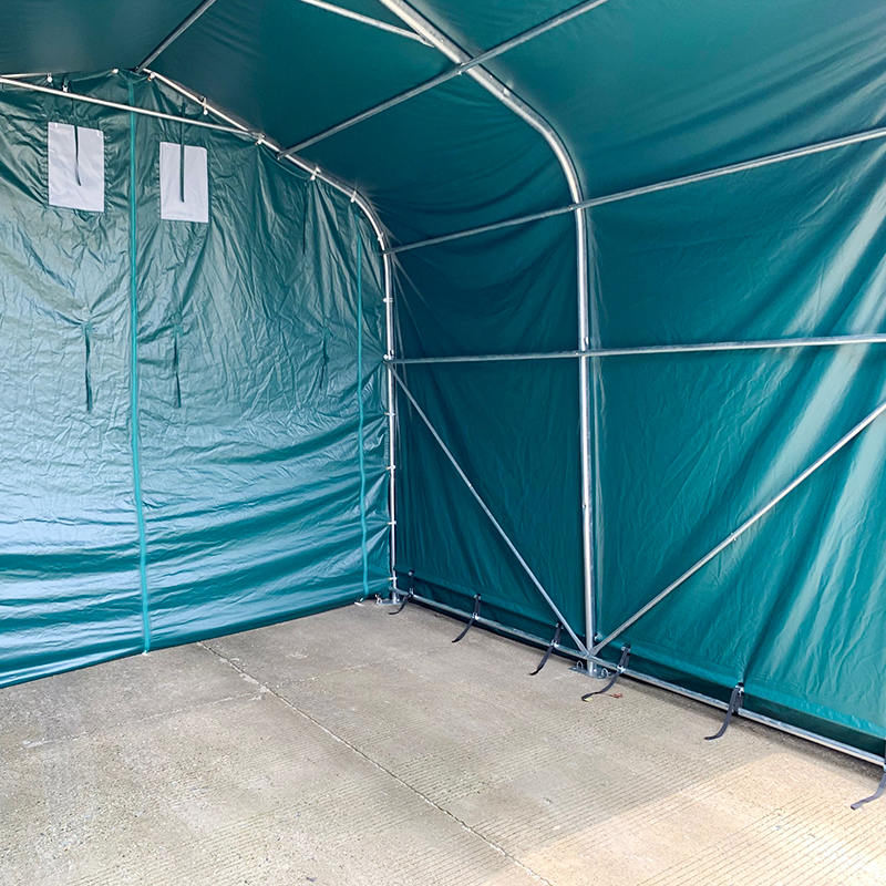 4x4m-2.6m Dídean Scáthaigh Féaraigh Dualgas Trom Sead Stórála Lasmuigh Dídean Corral