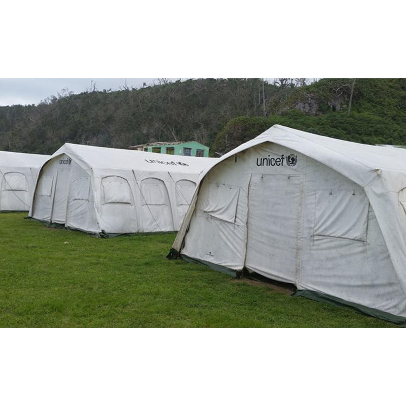 Caighdeán UNICEF 42m² Tent Huggy Ilchuspóireach retardant Dóiteáin