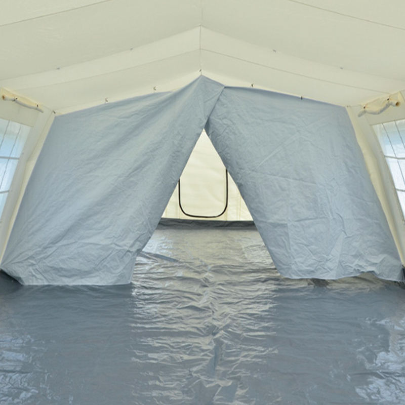 Caighdeán UNICEF 72m² Foscadh Sealadach Ilchuspóireach Tent Huggy cobhsaithe UV