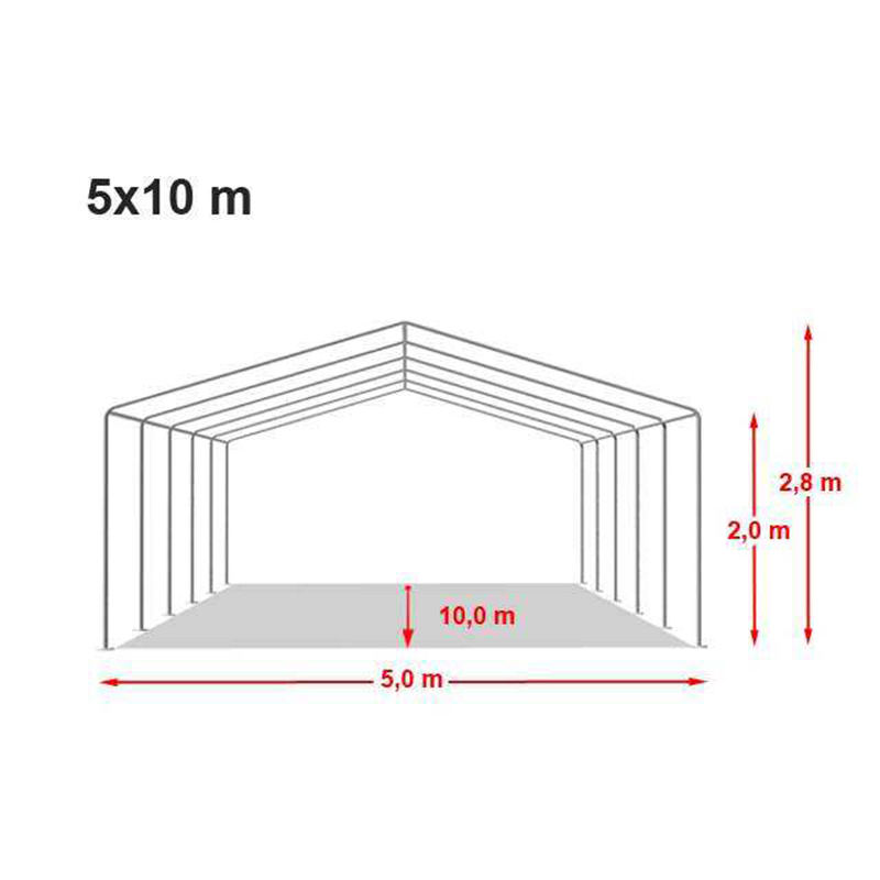 Marquee Páirtí Bán PVC 5x10m eacnamaíoch
