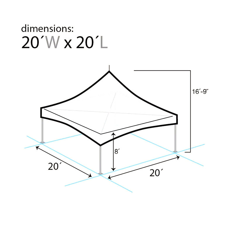 (6x6m) Pinnacle Alúmanam 20