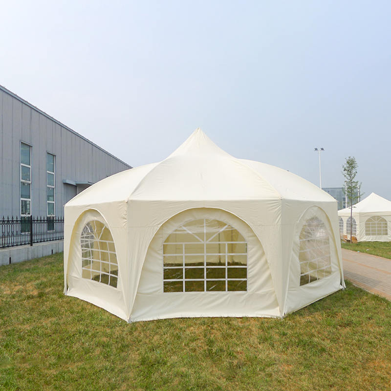 Marquee Gairdín Pagoda Gazebo Traidisiúnta 6x6m