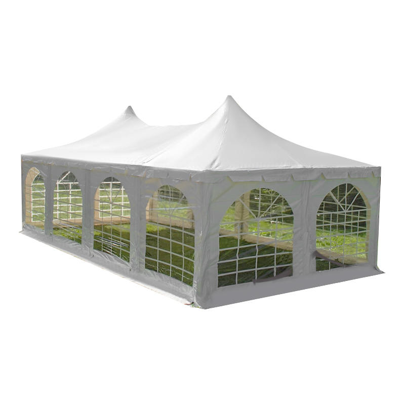 4x8-2.3m Marquee Cóisir Pagoda Buaic Dúbailte Lasmuigh