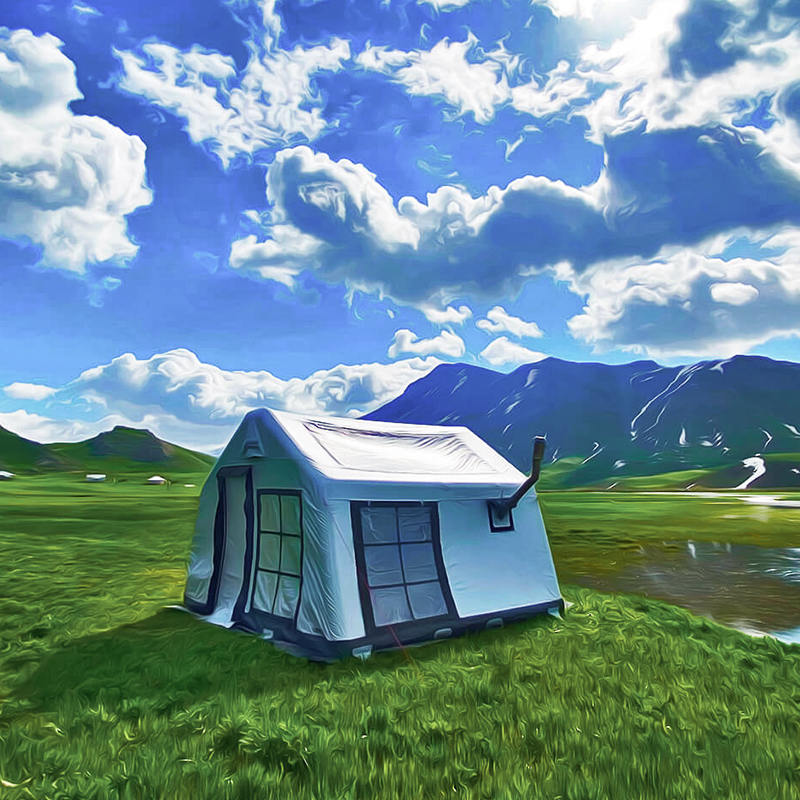 Phuball Campála Inséidte Lánléargas 8-10 Duine Ceithre Séasúr