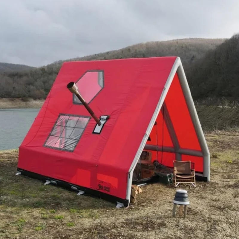 8-10 Duine Ceithre Séasúr Puball Aeir Inséidte Uiscedhíonach le haghaidh Campála