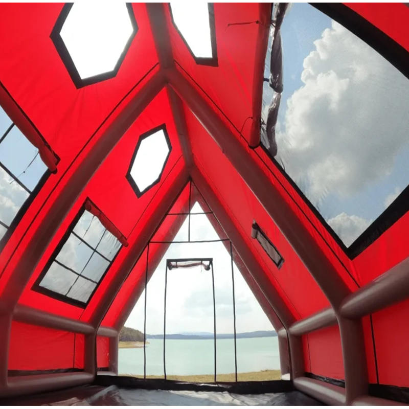 8-10 Duine Ceithre Séasúr Puball Aeir Inséidte Uiscedhíonach le haghaidh Campála